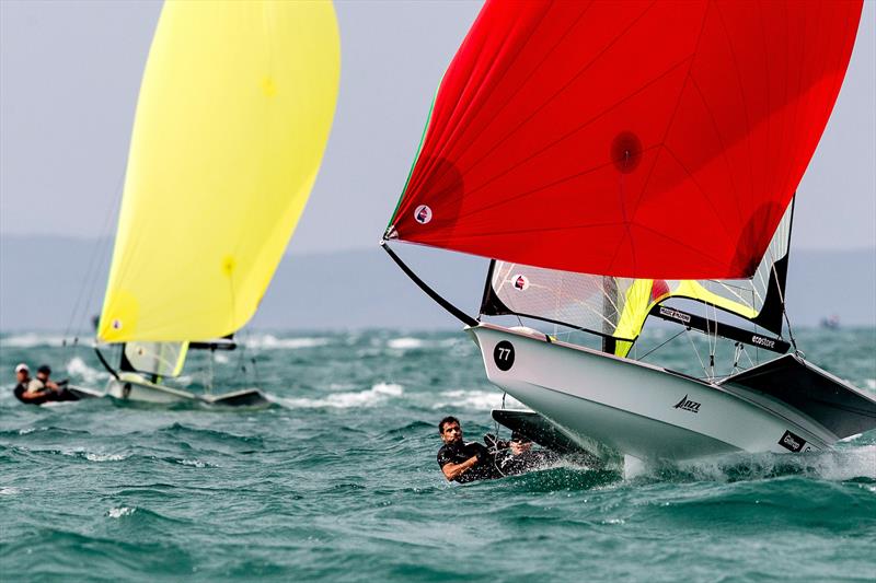 Burling & Tuke competing in the 2019 49er World Championships, Auckland December 2019 photo copyright Sailing Energy taken at Takapuna Boating Club and featuring the 49er class