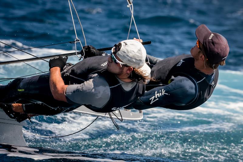 49er - NZL Sailing Team - Day 1 - 53rd Semaine Olympique Francais, Hyeres - April 2022 photo copyright Sailing Energy / World Sailing taken at  and featuring the 49er class