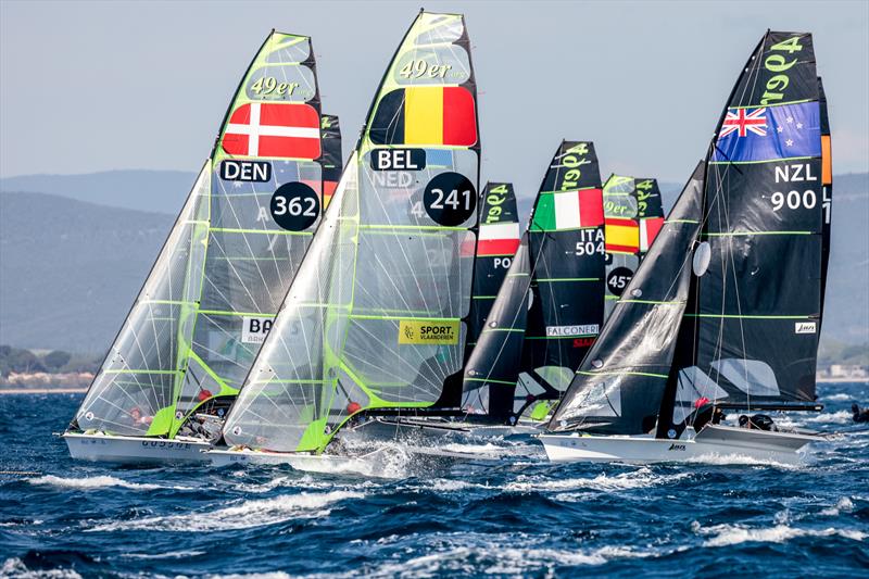 Sam Bacon Henry Gautrey (49er) - NZL Sailing Team - Day 1 - 53rd Semaine Olympique Francais, Hyeres - April 2022 - photo © Sailing Energy / World Sailing