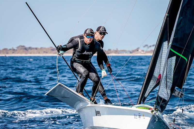 Isaac McHardie & William Mckenzie (NZL) - 49er - NZL Sailing Team - Semaine Olympique Française de Hyères - April 2022 - photo © Sailing Energy/FFVOILE