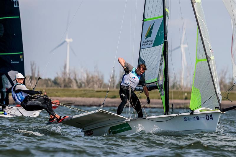 Tom Burton and Simon Hoffman  - Hempel World Cup Series Allianz Regatta photo copyright Sailing Energy taken at  and featuring the 49er class