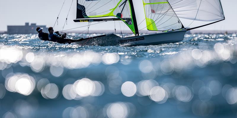 James Peters and Fynn Sterritt photo copyright British Sailing Team taken at Weymouth & Portland Sailing Academy and featuring the 49er class