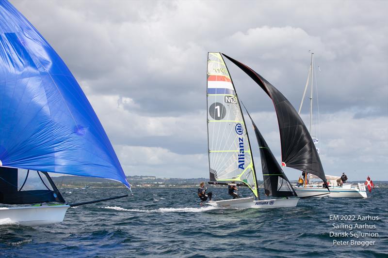 Day 2 of the 49er, 49erFX & Nacra 17 European Championships in Aarhus, Denmark - photo © Peter Brogger