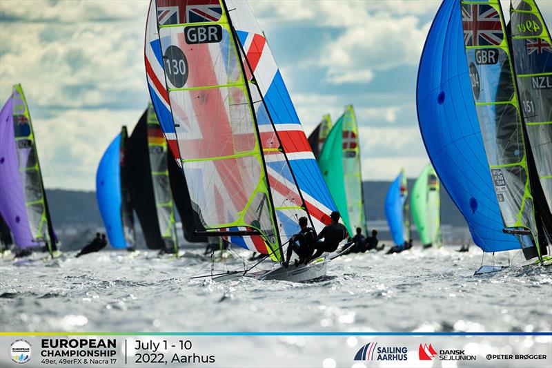 2022 49er, 49erFX and Nacra 17 European Championships photo copyright Peter Brogger taken at  and featuring the 49er class