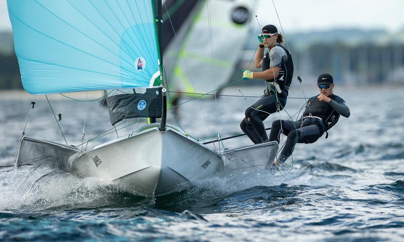 49er - Day 3, 49er/49erFX and Nacra17 European Championships - Aarhus Denmark - July 2022 photo copyright Peter Brogger taken at Sailing Aarhus and featuring the 49er class