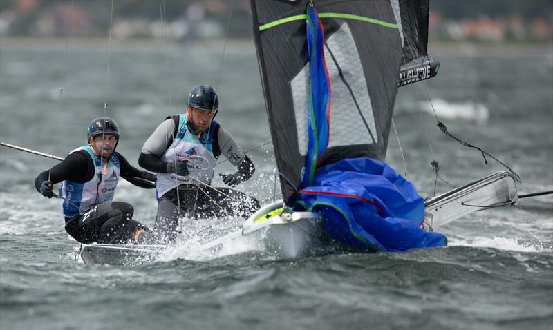 49er - Day 4 - European Championships - Aarhus, Denmark - July 2022 photo copyright Peter Brogger taken at Sailing Aarhus and featuring the 49er class