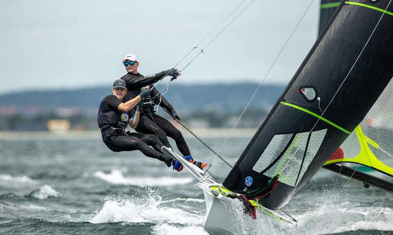 49er - Day 4 - European Championships - Aarhus, Denmark - July 2022 photo copyright Peter Brogger taken at Sailing Aarhus and featuring the 49er class