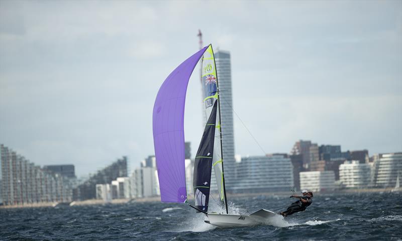 49er - Day 5 - European Championships - Aarhus, Denmark - July 2022 photo copyright Peter Brogger taken at Sailing Aarhus and featuring the 49er class