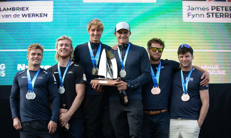 Medalists - 49er - Day 6 - European Championships - Aarhus, Denmark - July 2022 - photo © Peter Brogger