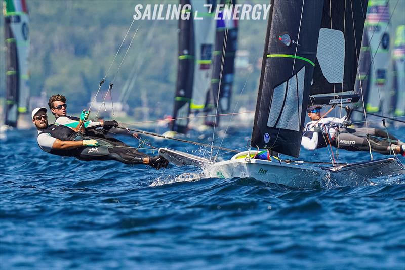 Jack Ferguson and Max Paul at 49er, 49erFX & Nacra 17 World Championships - photo © Sailing Energy