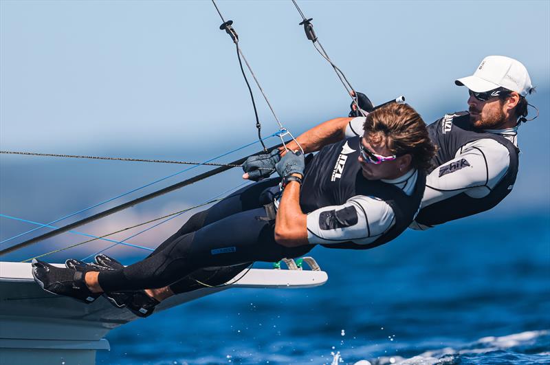 Logan Dunning Beck and Oscar Gunn (NZL) - 49er World Championship August 31st - September 5th, 2022, Halifax, Nova Scotia, Canada photo copyright Sailing Energy taken at Royal Nova Scotia Yacht Squadron and featuring the 49er class