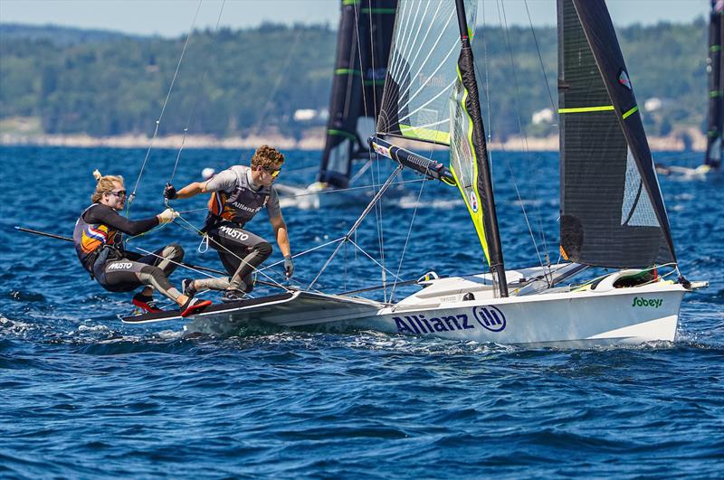49er class - Day 3 - World Championship August 31st - September 5th, Halifax, Nova Scotia, Canada photo copyright Sailing Energy taken at Royal Nova Scotia Yacht Squadron and featuring the 49er class