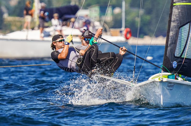 Sam Bacon / Henry Gautrey - 49er - (NZL) - World Sailing Championships - Nova Scotia - September 2022 photo copyright Sailing Energy taken at Royal Nova Scotia Yacht Squadron and featuring the 49er class