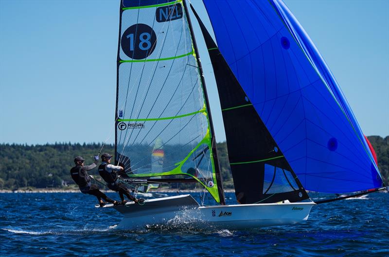  Isaac McHardie and William McKenzie  - 49er - (NZL) - World Sailing Championships - Nova Scotia - September 2022 photo copyright Sailing Energy taken at Royal Nova Scotia Yacht Squadron and featuring the 49er class