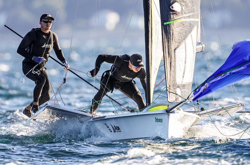  Isaac McHardie and William McKenzie  - 49er - (NZL) - World Sailing Championships - Nova Scotia - September 2022 photo copyright Sailing Energy taken at Royal Nova Scotia Yacht Squadron and featuring the 49er class