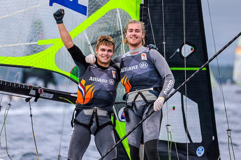 Bart Lambriex and Floris van der Werken - 49er, 49erFX and Nacra 17 World Championships day 6 photo copyright Sailing Energy / 49er, 49erFX and Nacra 17 Worlds taken at  and featuring the 49er class