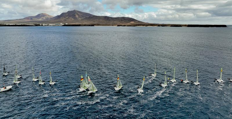 Races during the last edition - Lanzarote International Regatta 2022 photo copyright Sailing Energy/Lanzarote Sailing Center taken at  and featuring the 49er class