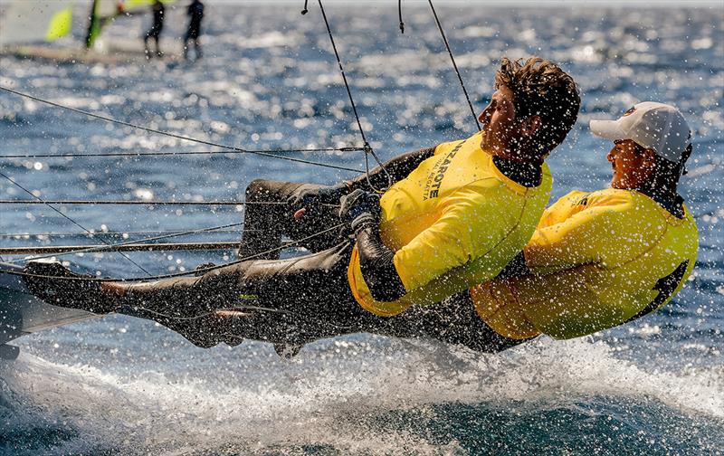 Botín/Trittel, 49er winners in 2022 - Lanzarote International Regatta 2022 photo copyright Sailing Energy/Lanzarote Sailing Center taken at  and featuring the 49er class