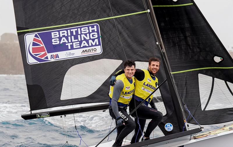 James Peters & Fynn Sterritt, 49er winners - Lanzarote International Regatta 2023 - photo © Sailing Energy