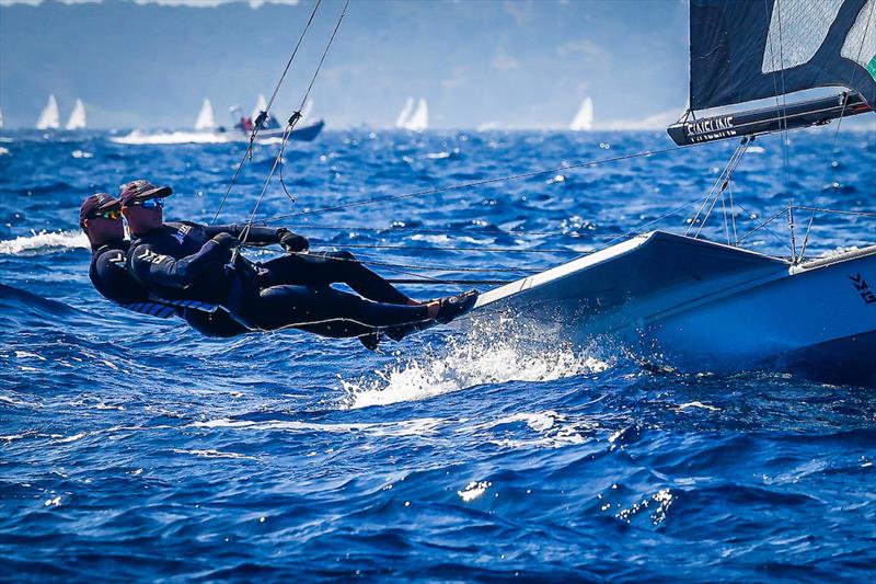 49er - Day 4 - NZL Sailing Team - Semaine Olympique Francais - April 27, 2023 photo copyright Sailing Energy taken at  and featuring the 49er class