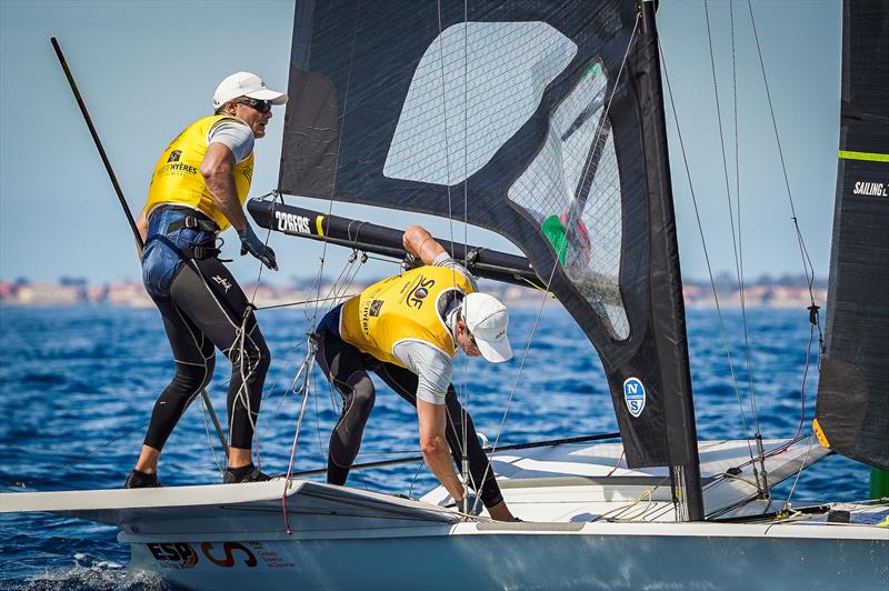 54th Semaine Olympique Française - Toulon Provence Méditerranée Day 5 photo copyright Sailing Energy / Semaine Olympique Française taken at COYCH Hyeres and featuring the 49er class