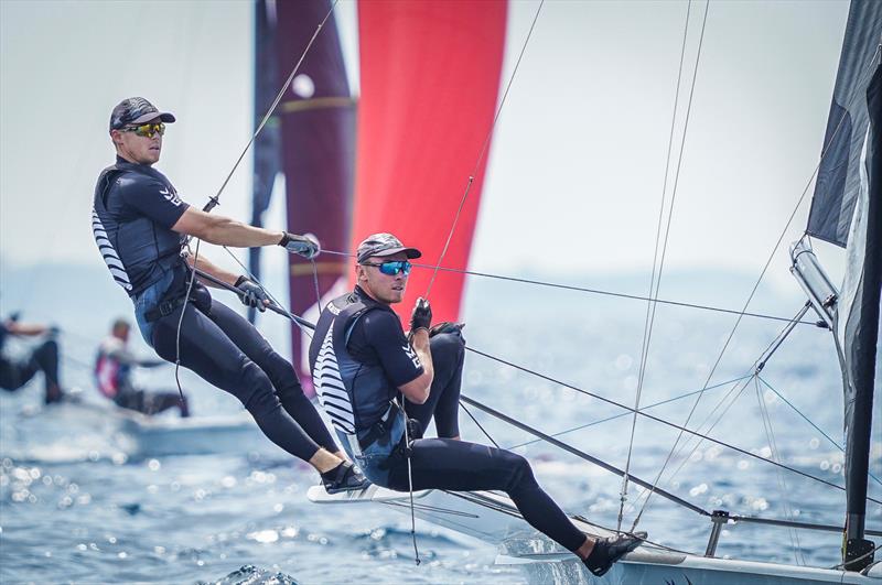  49er - Day 5 - NZL Sailing Team - Semaine Olympique Francais - April 28, 2023 photo copyright Sailing Energy taken at  and featuring the 49er class