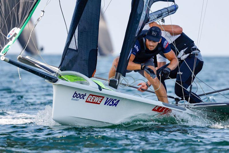 Americans Andrew Mollerus and Ian Macdiarmid win on day 1 of Kiel Week photo copyright Kiel Week / www.ChristianBeeck.de taken at Kieler Yacht Club and featuring the 49er class