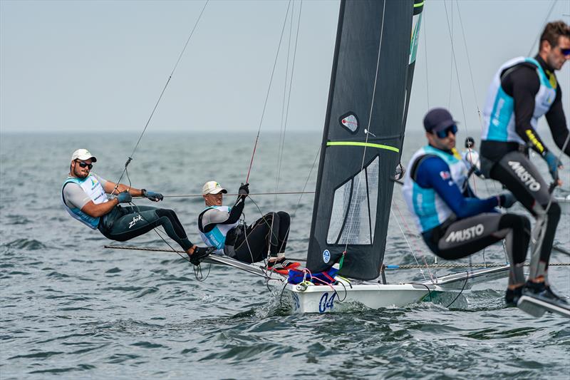 Tom Burton and Max Paul - 2023 Allianz Sailing World Championships photo copyright Beau Outteridge taken at  and featuring the 49er class