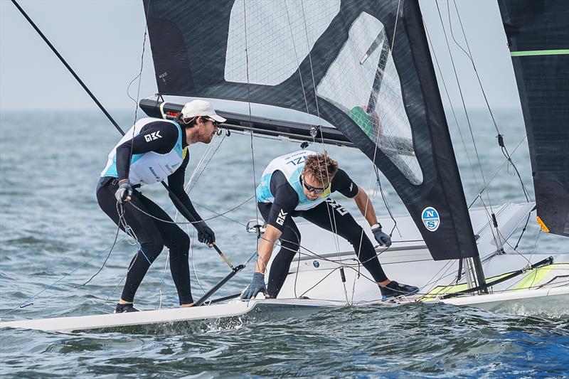 49er - NZL Sailing Team - Day 1 - Allianz Sailing World Championships - August 10, 2023 - The Hague photo copyright World Sailing taken at  and featuring the 49er class