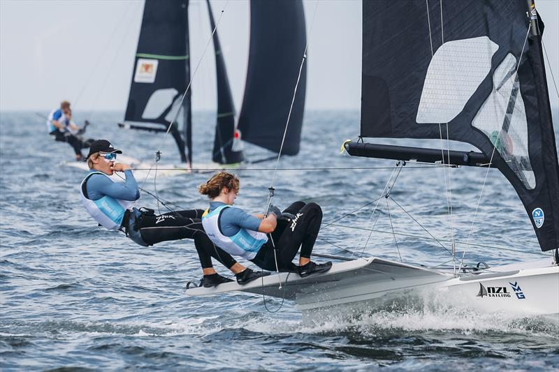 49er - NZL Sailing Team - Day 1 - Allianz Sailing World Championships - August 10, 2023 - The Hague photo copyright World Sailing taken at  and featuring the 49er class