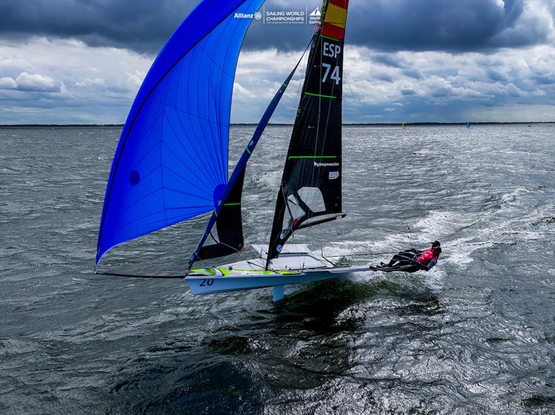 2023 Allianz Sailing World Championships Day 3 photo copyright Sailing Energy / World Sailing taken at  and featuring the 49er class