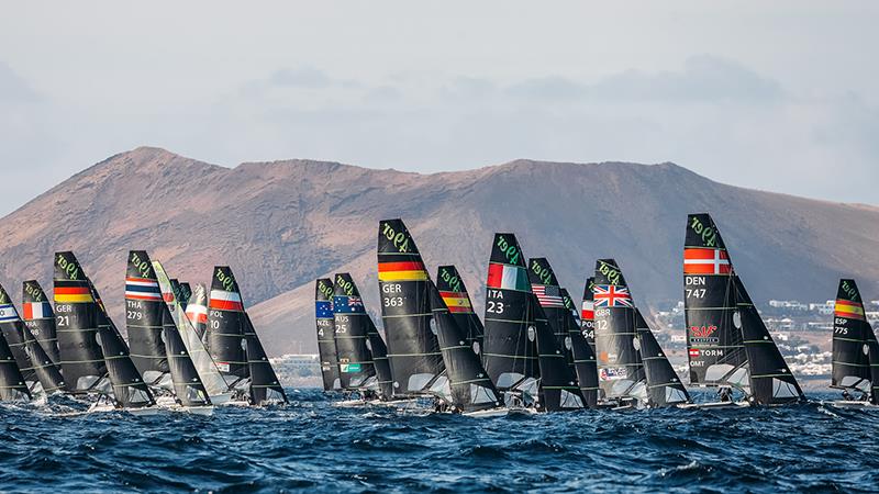 49er and 49erFX Worlds at Lanzarote day 1 photo copyright Sailing Energy / Lanzarote Sailing Center taken at Lanzarote Sailing Center and featuring the 49er class