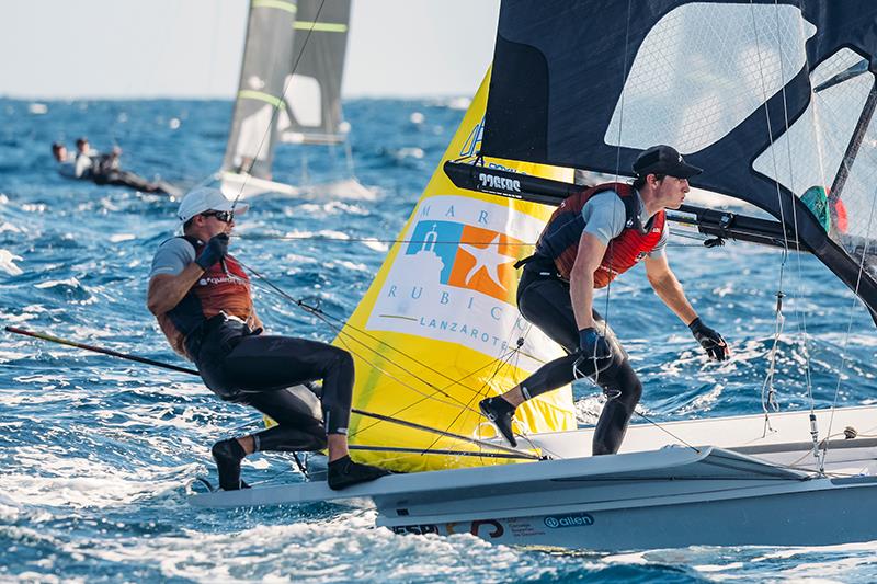 49er and 49erFX Worlds at Lanzarote day 1 photo copyright Sailing Energy / Lanzarote Sailing Center taken at Lanzarote Sailing Center and featuring the 49er class