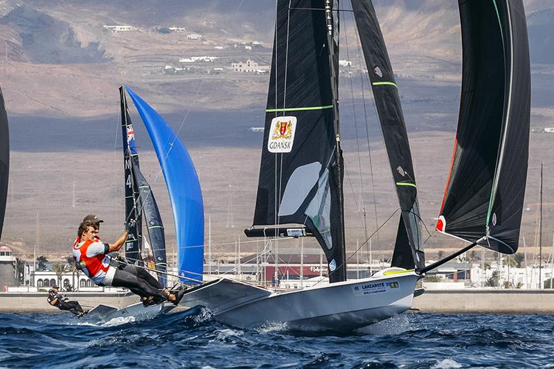 Mikolaj Staniul & Jakub Sztorch - POL 64 - 49er and 49erFX World Championships 2024 photo copyright Sailing Energy / Lanzarote Sailing Center taken at Lanzarote Sailing Center and featuring the 49er class