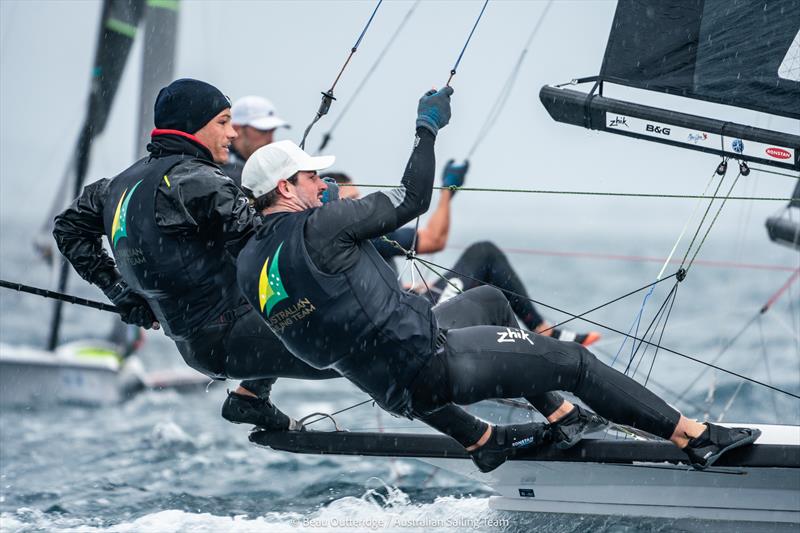 Jim Colley Shaun Connor, 49er - French Olympic Week Regatta 2024 - photo © Beau Outteridge