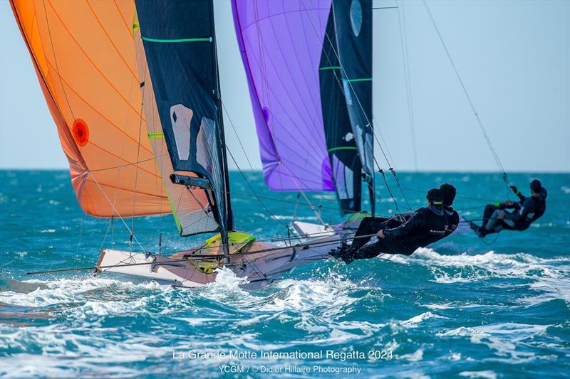 La Grande Motte International Regatta 2024 photo copyright Didier Hillaire taken at Yacht Club de la Grande Motte and featuring the 49er class