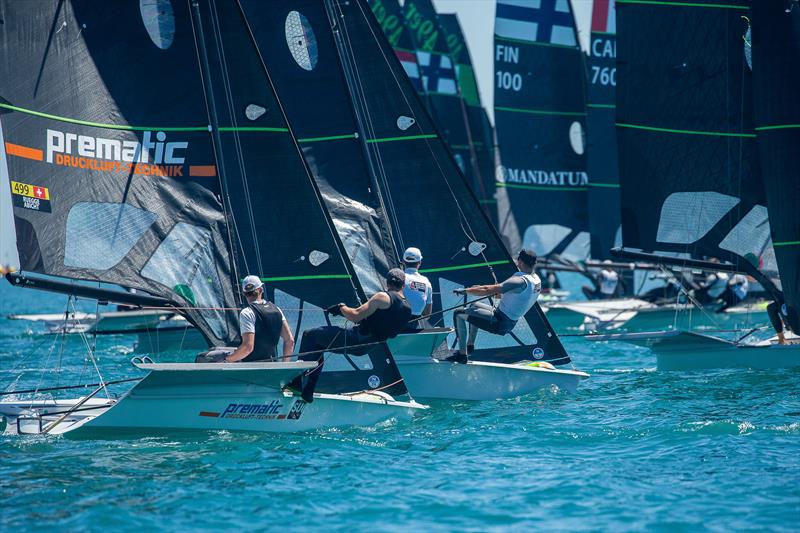 49er and 49erFX Europeans at La Grande Motte Day 3 photo copyright YCGM / Didier Hillaire taken at Yacht Club de la Grande Motte and featuring the 49er class