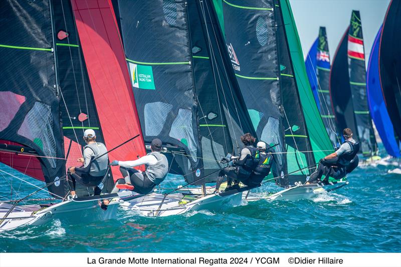 49er and 49erFX Europeans at La Grande Motte Day 4 photo copyright YCGM / Didier Hillaire taken at Yacht Club de la Grande Motte and featuring the 49er class