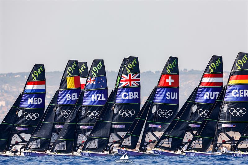 Start - 49er  - Marseille - Paris2024 Olympic Regatta - July 28, 2024 - photo © World Sailing / Sander van der Borch