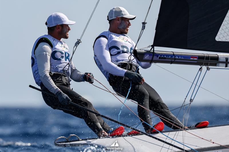 Sime & Mihovil Fantela (CRO) - 49er - Marseille - Paris2024 Olympic Regatta - July 30, 2024 - photo © World Sailing / Sander van der Borch