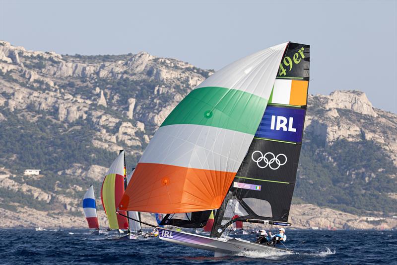 Men's Skiff racing on July 31 in Marseille at the Paris 2024 Olympic Regatta - photo © World Sailing / Lloyd Images