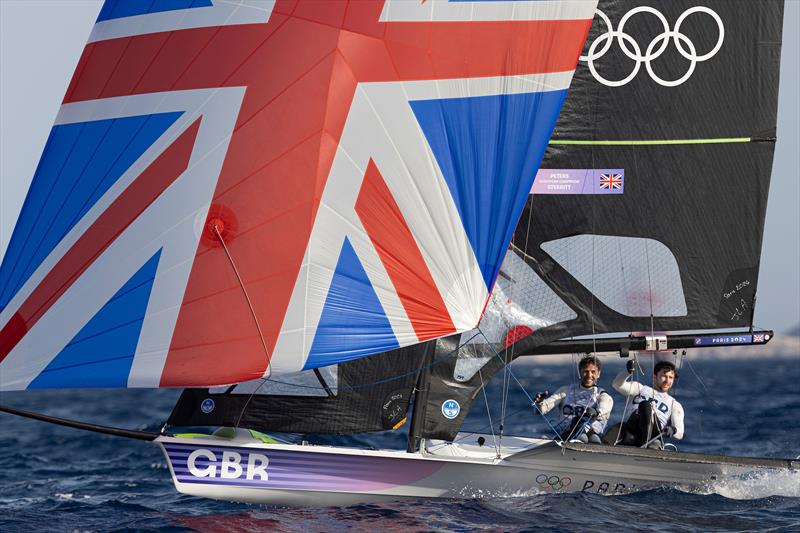 Men's Skiff racing on July 31 in Marseille at the Paris 2024 Olympic Regatta - photo © World Sailing / Lloyd Images