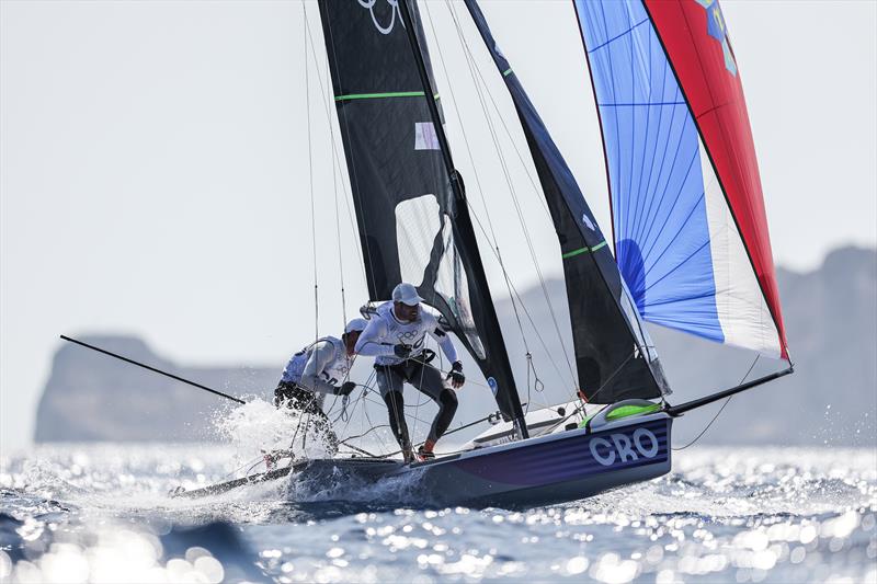 Men's Skiff racing on July 31 in Marseille at the Paris 2024 Olympic Regatta - photo © World Sailing / Sander van der Borch