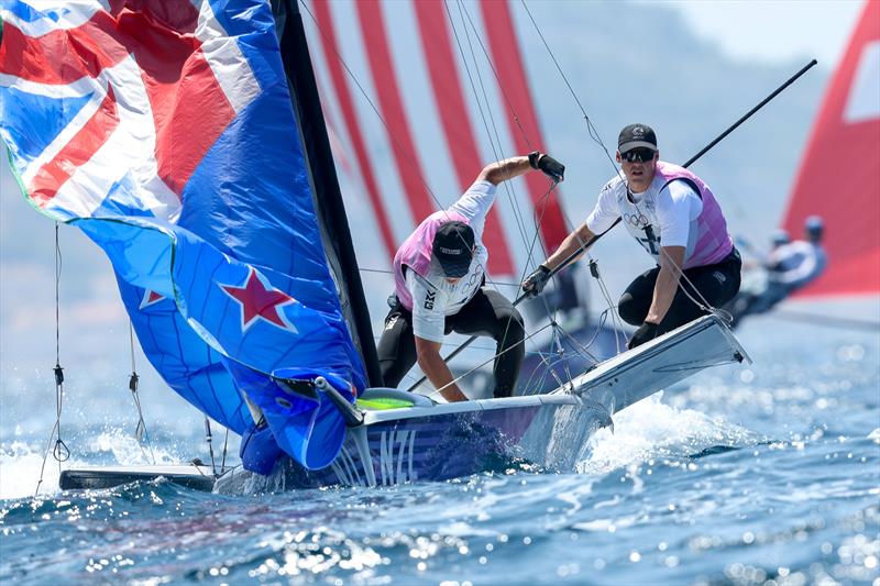 William McHardie/Isaac McHardie - Medal Race - Men's Skiff - 49er - Paris 2024 Olympic Sailing - Marseille, August 2, 2024 - photo © World Sailing / Sander van der Borch