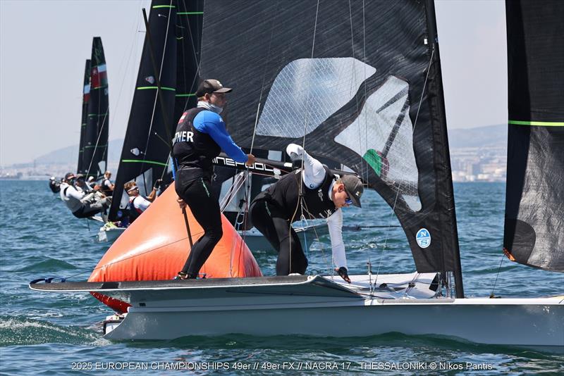 2025 49er, 49erFX, and Nacra 17 European Championships Day 1 - photo © Nikos Pantis