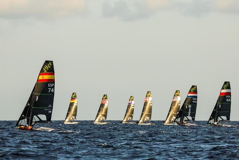 49er, 49erFX, and Nacra 17 Worlds Day 4 photo copyright Sailing Energy taken at Yacht Club Cagliari and featuring the 49er class
