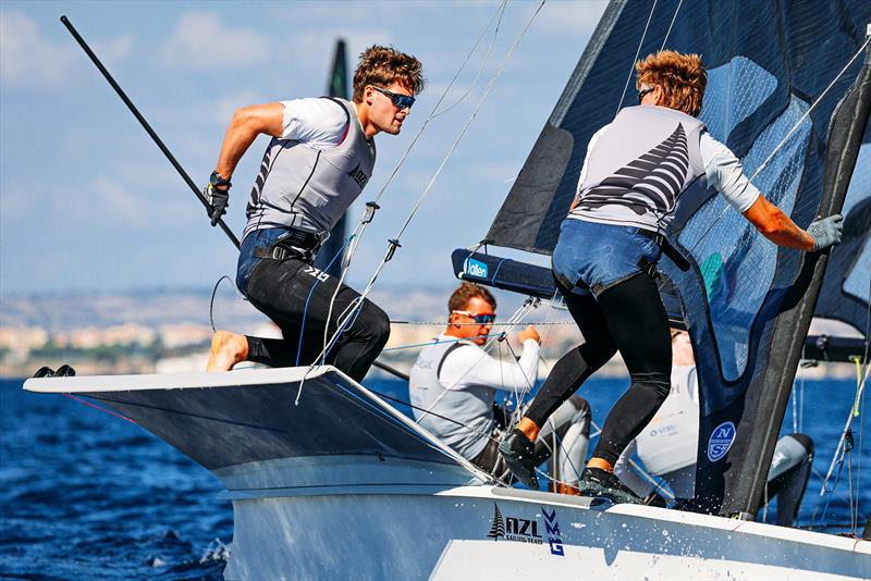 Mattias Coutts, Oscar Gunn (NZL) - 49er World Championships - Sardinia - October 2025 - photo © Sailing Energy