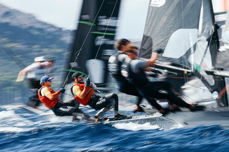 2025 49er, Fx, Nacra 17 Worlds, Cagliarir photo copyright Sailing Energy taken at  and featuring the 49er class