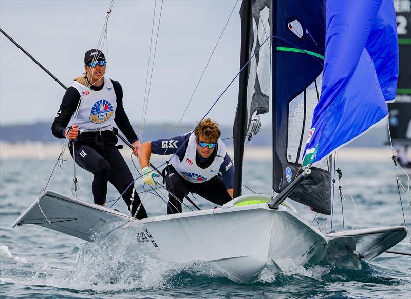 Seb Menzies/George Lee Rush (NZL) - 2026 49er Worlds at Quiberon -  Day 6 - May 17, 2026 - photo © Sailing Energy