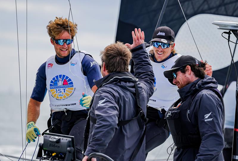 Seb Menzies/George Lee Rush (NZL) - 2026 49er Worlds at Quiberon -  Day 6 - May 17, 2026 - photo © Sailing Energy